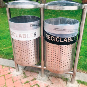 MODULO DE CANECA DUALEN ACERO INOXIDABLE